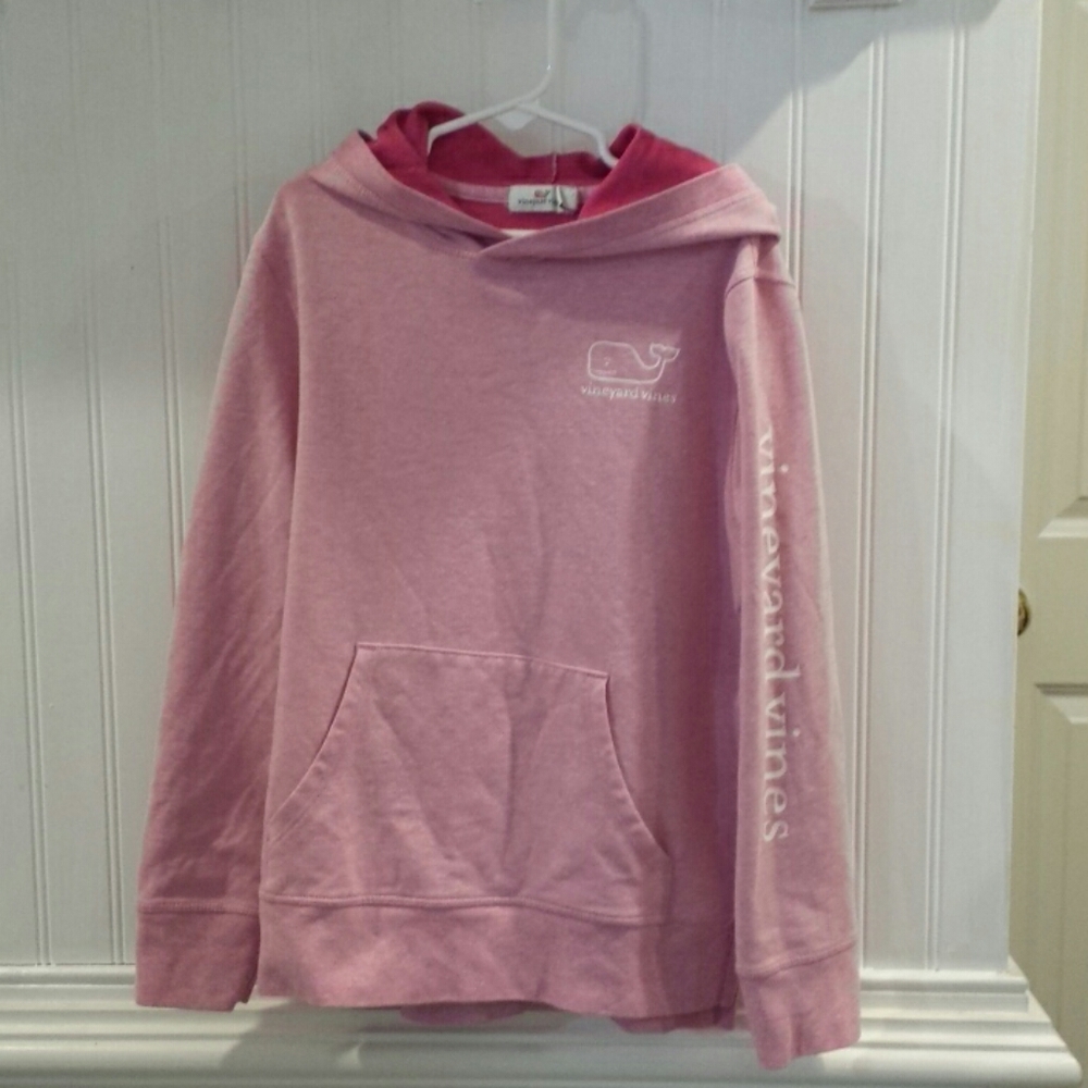 Vineyard Vines Girls Pink Hoodie Size 10-12